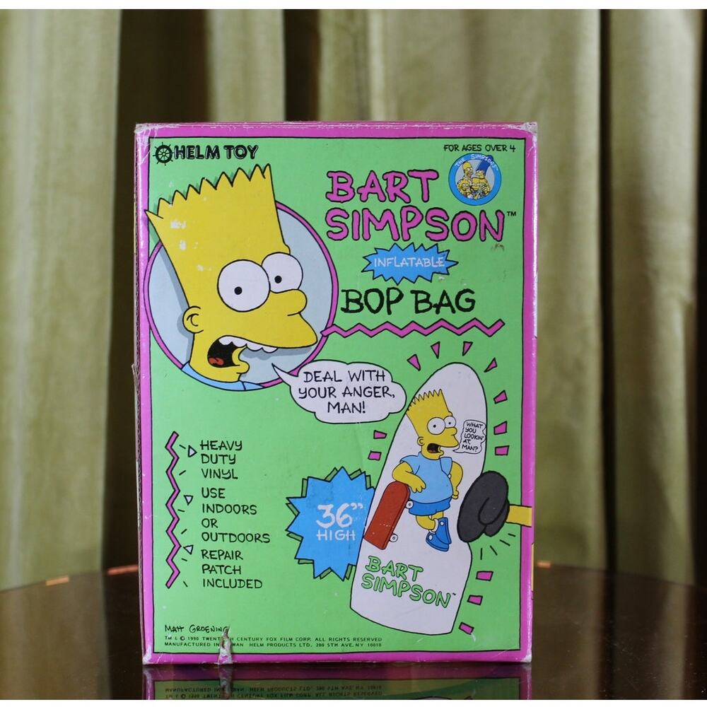 Bart Simpson Bop Bag Vintage
